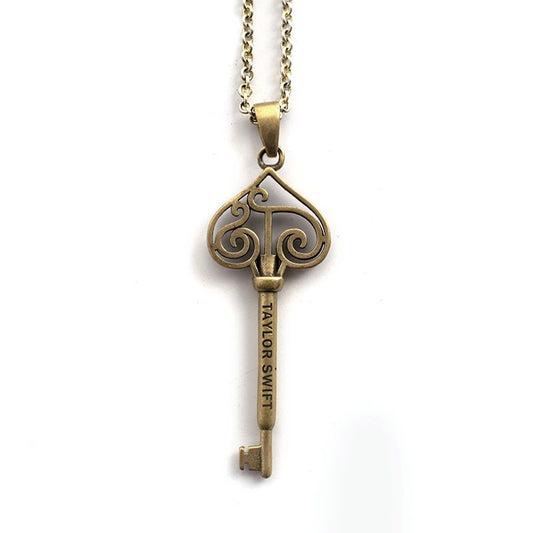 Gold Fearless Key Necklace